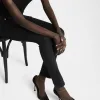 Satin YSL Ankle-Chain Pumps