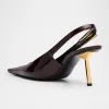 Lee Glossy Slingback Pumps