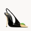 Loulou Slingback Pumps In Patent Leather