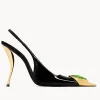 Loulou Slingback Pumps In Patent Leather