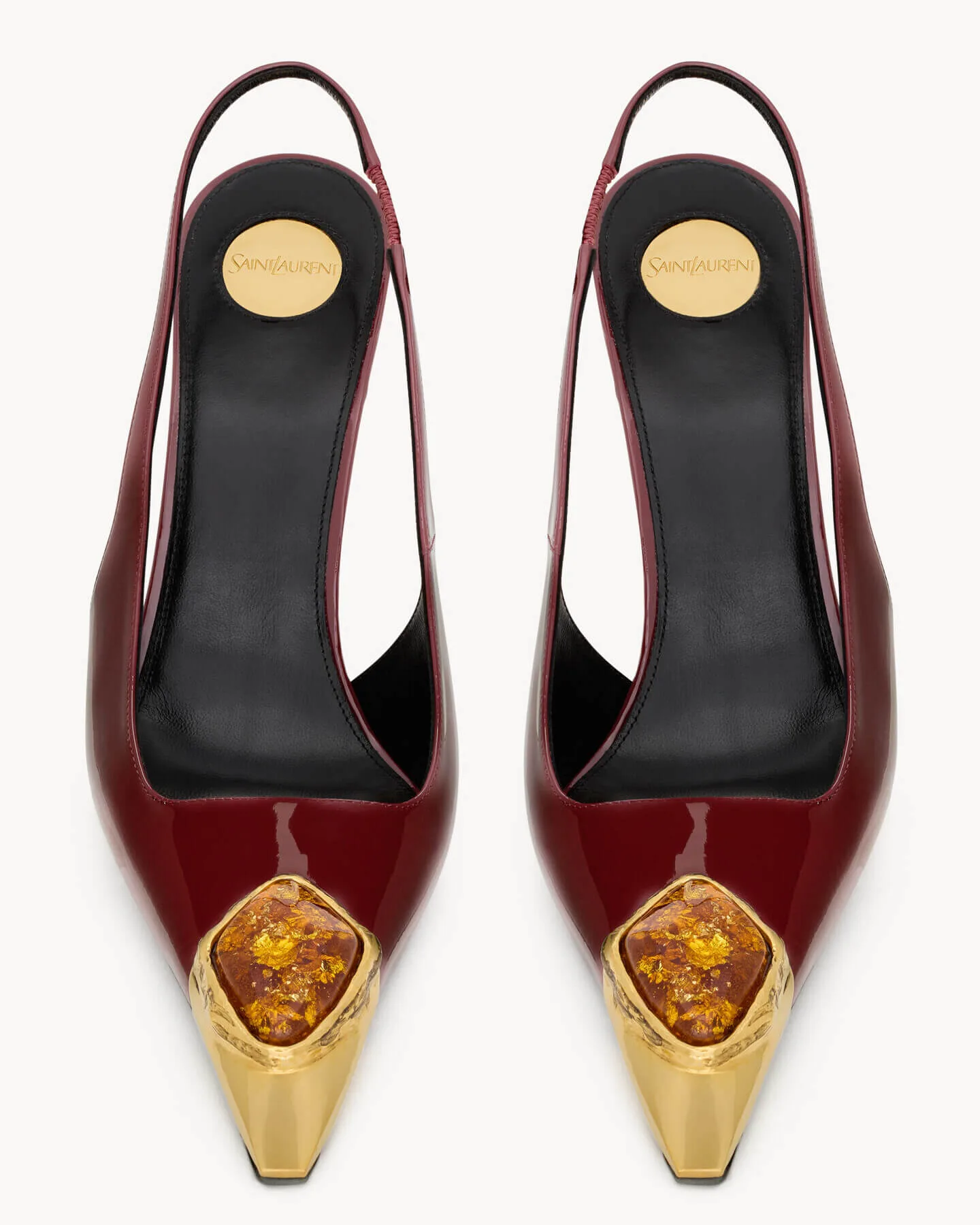 LOULOU slingback pumps in patent leather (2)