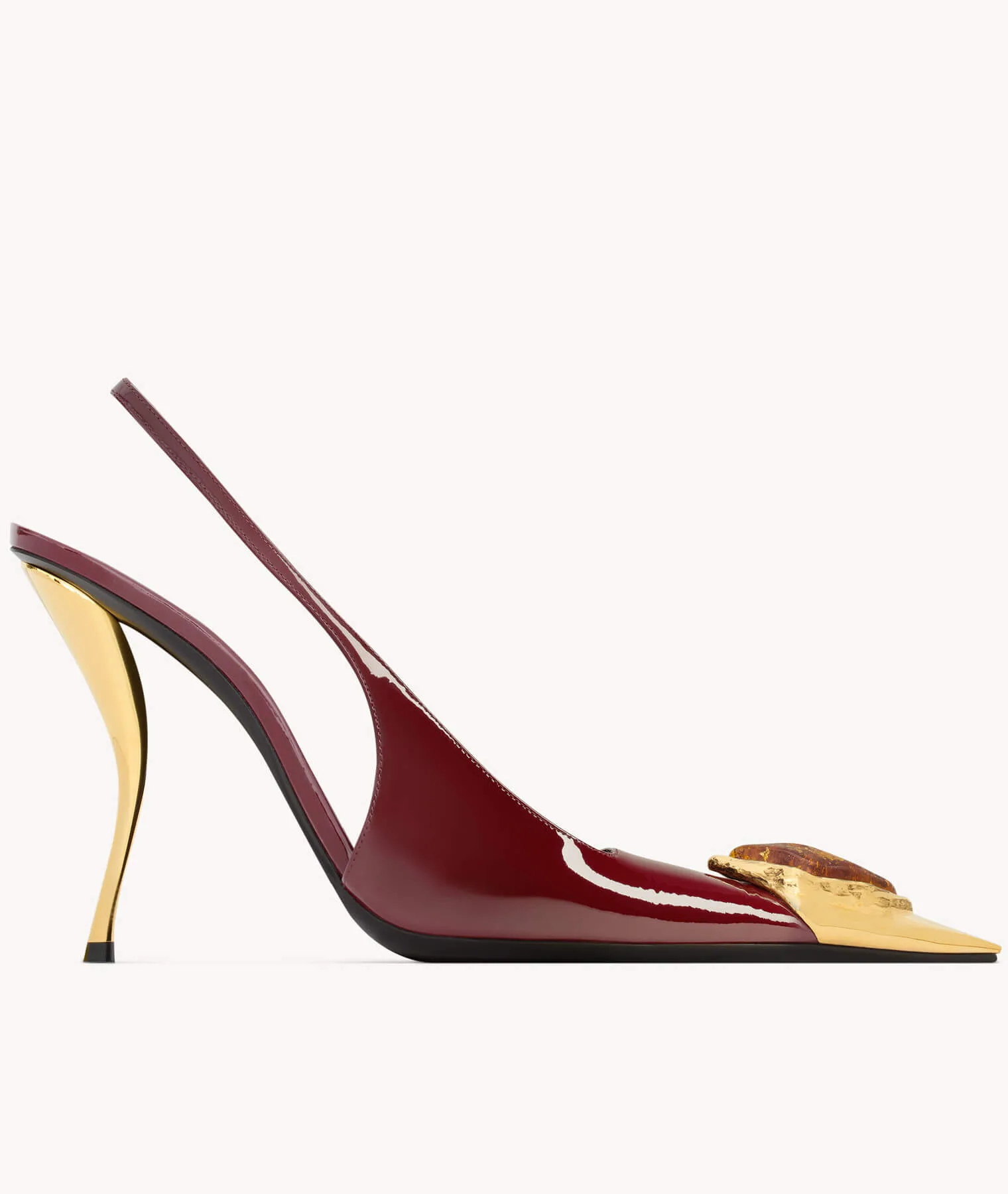 LOULOU slingback pumps in patent leather (3)
