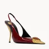 Loulou Slingback Pumps In Patent Leather