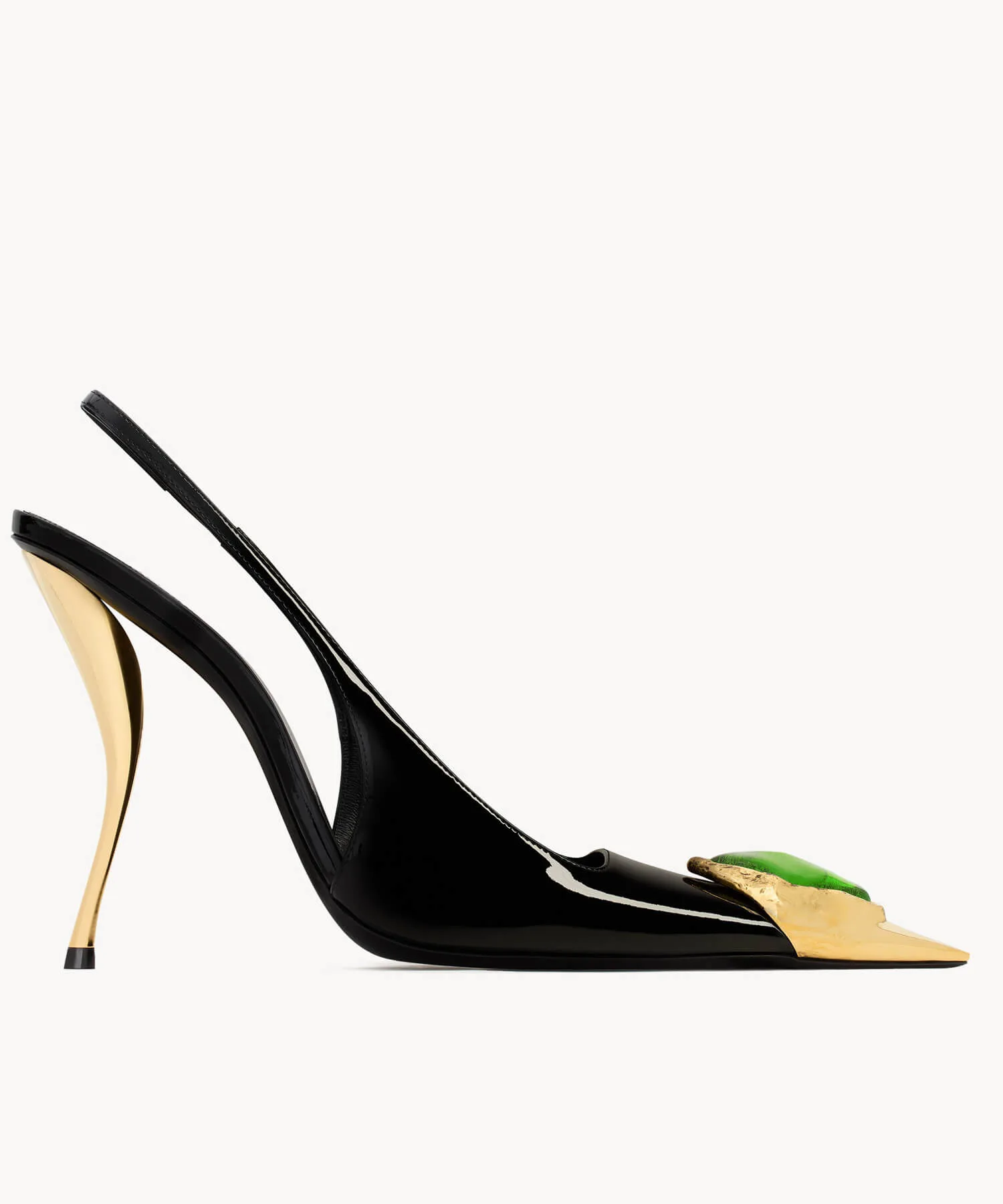 LOULOU slingback pumps in patent leather